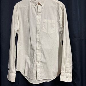 Old Navy Men's Cream Button Down Shirt